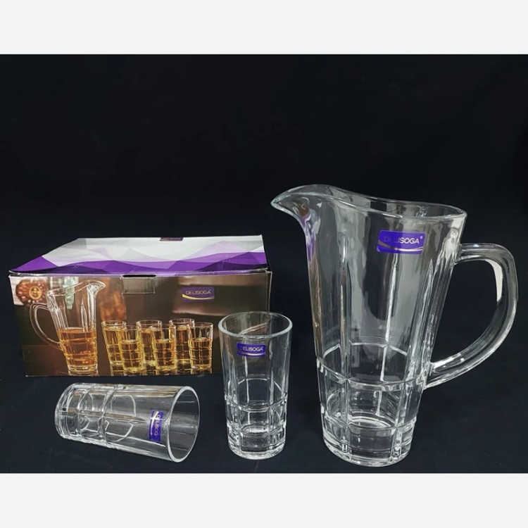 ست پارچ و لیوان کریستال دلی DELI کد 20417 با ارسال رایگان