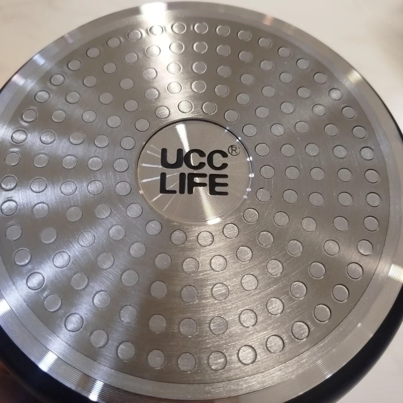 سرویس قابلمه گرانیتی 12 پارچه UCC LIFE مدل 4312 مشکی با ارسال رایگان