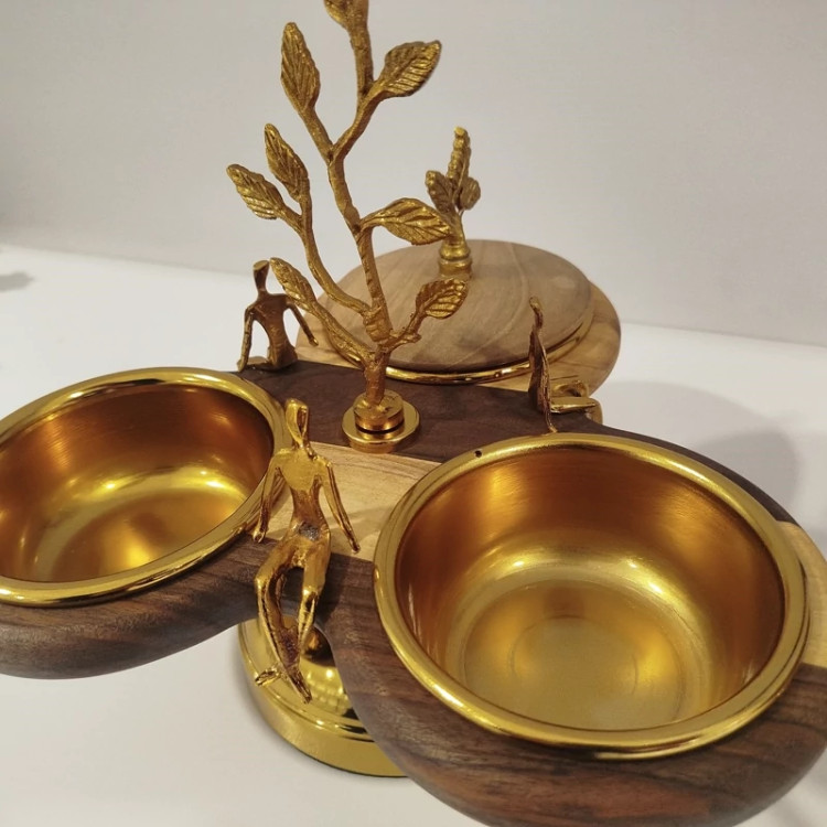 سرویس پذیرایی 5 پارچه چوبی مدل آدمک با ارسال رایگان