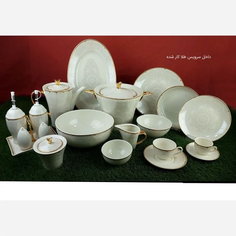 سرویس چینی 99 پارچه (12 نفره) پردیس مدل نیوبن کد 7005 با ارسال رایگان