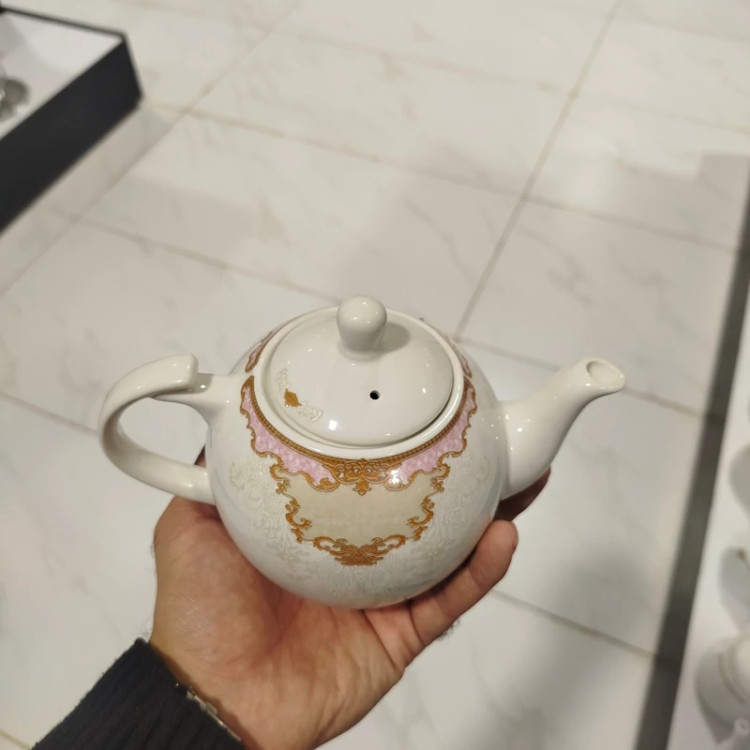 قوری چینی وینچی پانیا صورتی سایز کوچک کد 380 با ارسال رایگان