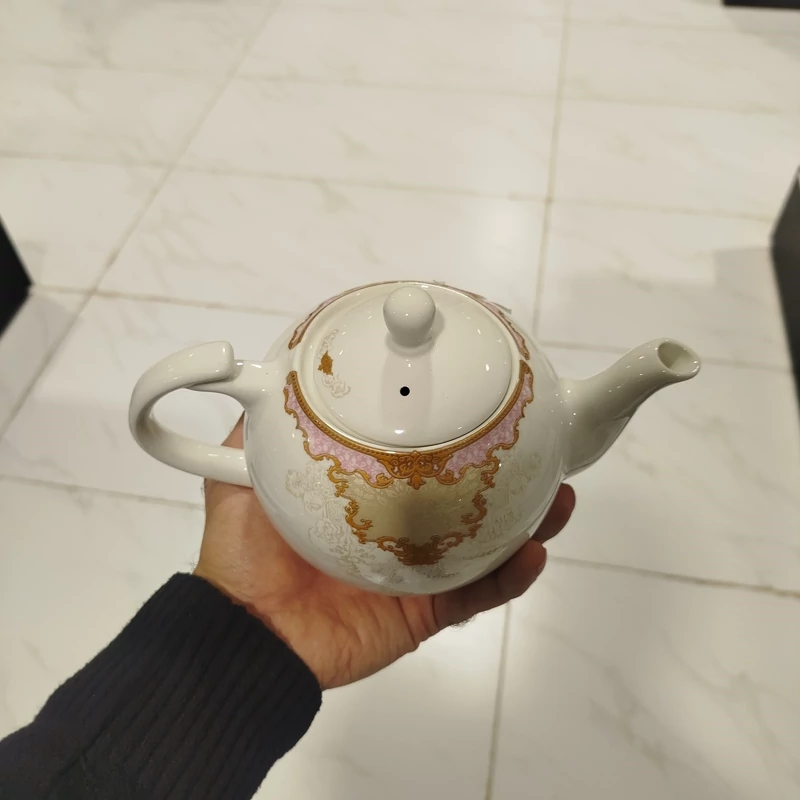 قوری چینی وینچی پانیا صورتی سایز متوسط کد 381 با ارسال رایگان
