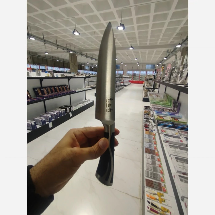ست کارد ساطور 9 پارچه Beller کد 522 مشکی با ارسال رایگان