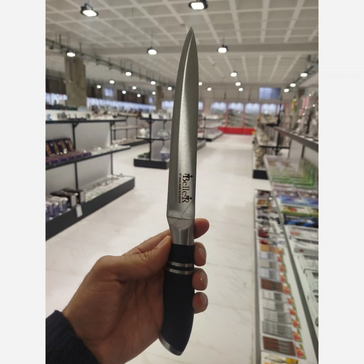 ست کارد ساطور 9 پارچه Beller کد 525 مشکی با ارسال رایگان