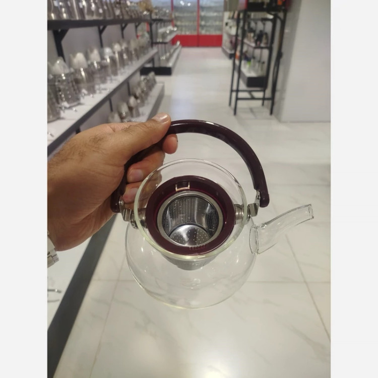 کتری پیرکس 1200 میل گل طلایی کد 0120 شعله مستقیم با ارسال رایگان