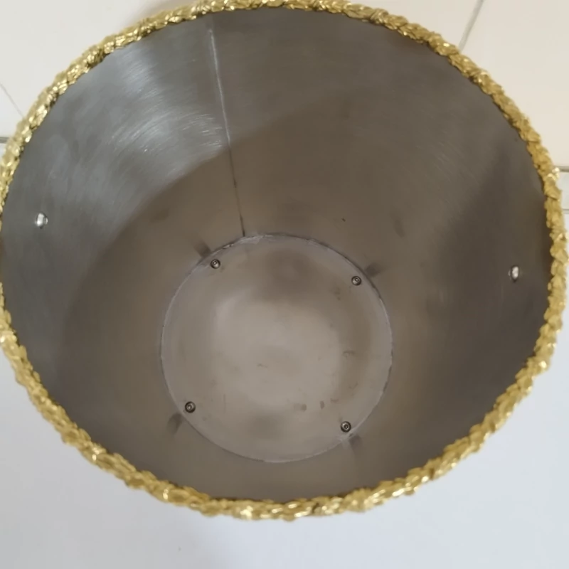 سطل زباله لبه دار استیل RHYTON مدل النا کد 10594 با ارسال رایگان