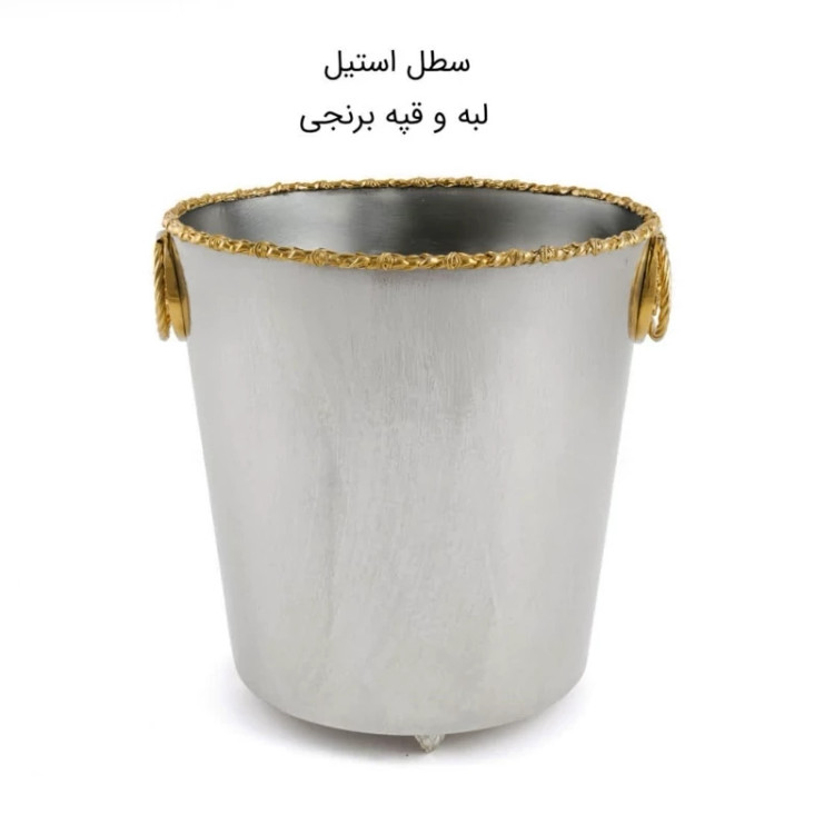 سطل زباله لبه دار استیل RHYTON مدل النا کد 10594 با ارسال رایگان