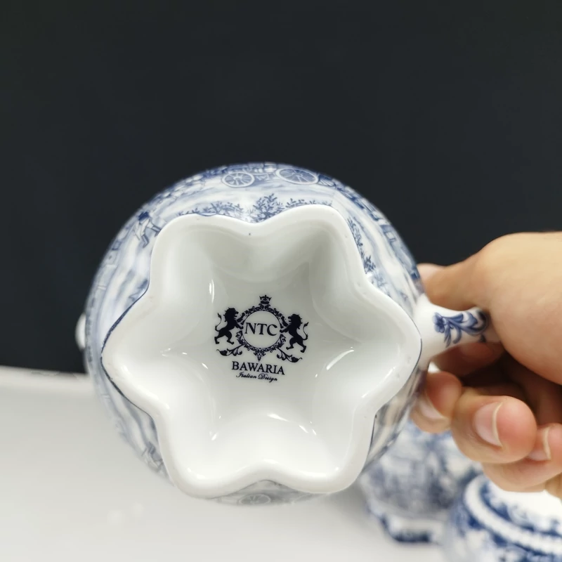سرویس 17 پارچه چینی باواریا مدل گاردن بلو کد 3121 ارسال رایگان