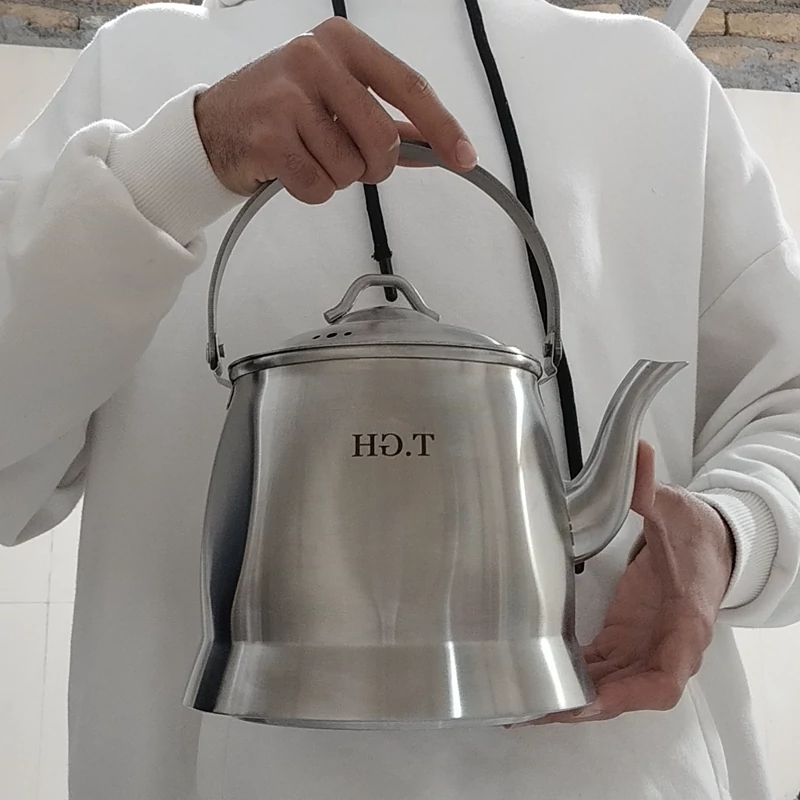 کتری استیل 3.5 لیتر قیطاسی کد 402000 T.GH با ارسال رایگان
