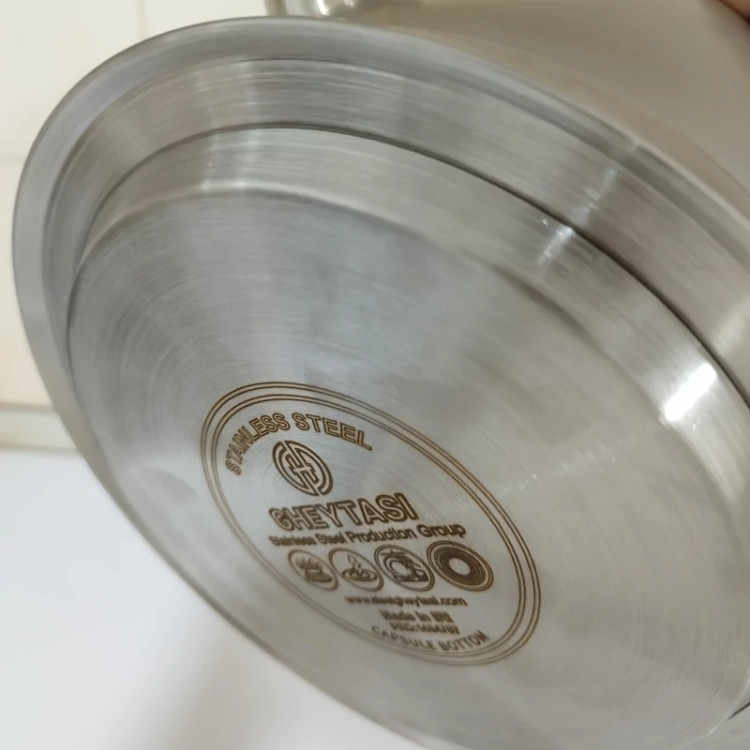 کتری استیل 3.5 لیتر قیطاسی کد 402000 T.GH با ارسال رایگان