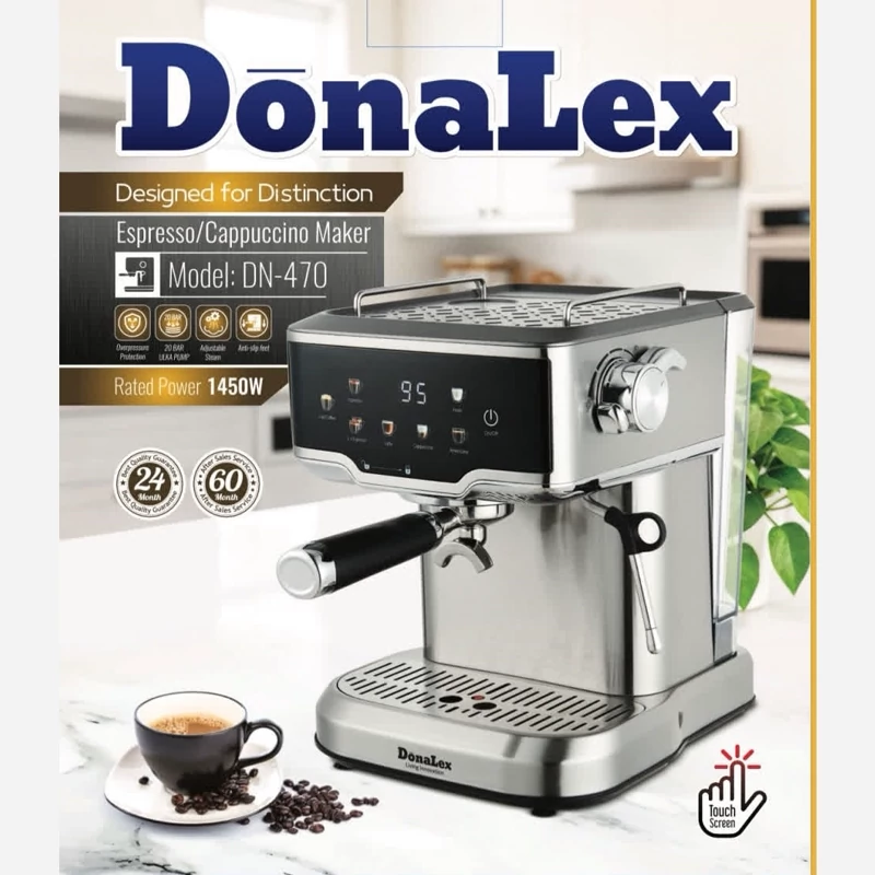 اسپرسو ساز حرفه ای دونالکس مدل DN-470 با ضمانت 24 ماهه ارسال رایگان