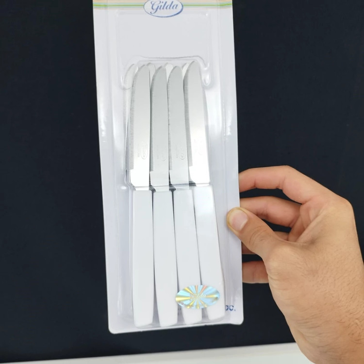 چاقو میوه خوری اره ای گیلدا برزیلی کد 002 در 3 رنگ بسته 12 عددی با ارسال رایگان