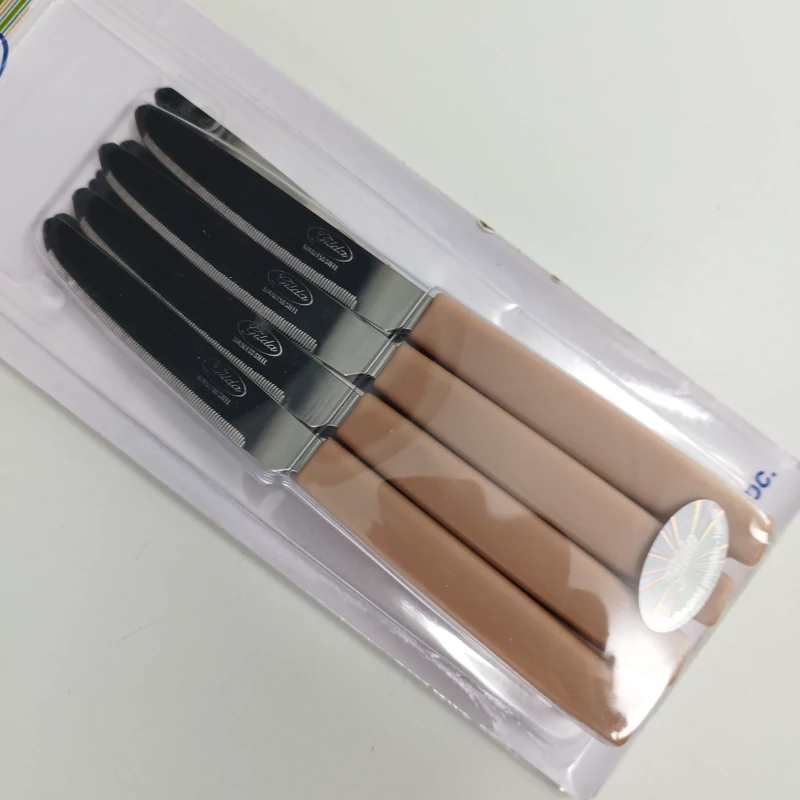 چاقو میوه خوری اره ای گیلدا برزیلی کد 002 در 3 رنگ بسته 12 عددی با ارسال رایگان