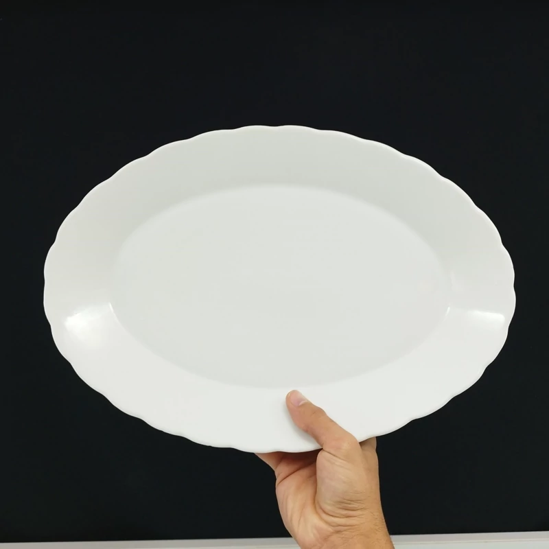 دیس چینی سفید 37 سانت بسته 1 عددی ارسال رایگان
