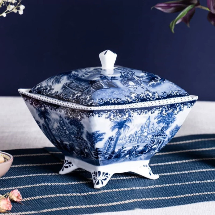 شکلات خوری مربع چینی آکسفورد کد 104 ارسال رایگان