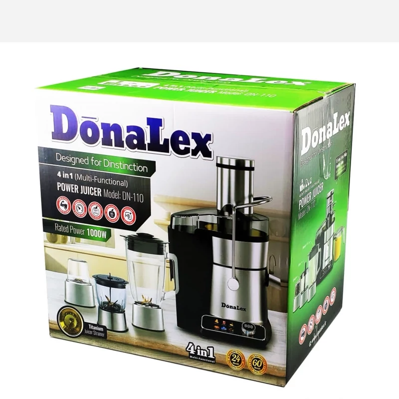 آبمیوه گیری 4 کاره دونالکس مدل DN-110 با ضمانت 18 ماهه ارسال رایگان