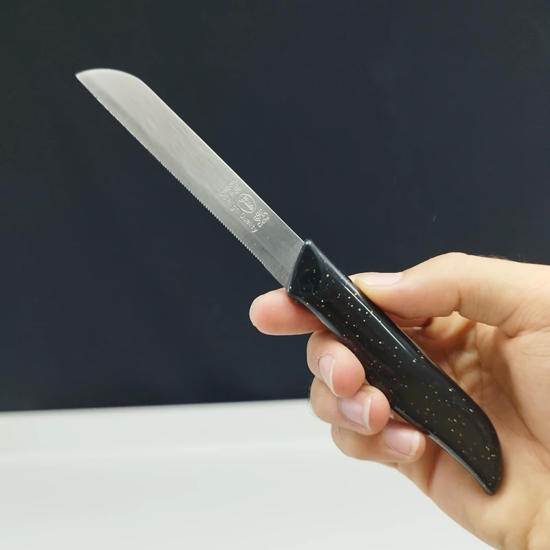 چاقو میوه خوری اره ای گیلدا کد 068 رنگ مشکی بسته 2 عددی ارسال رایگان