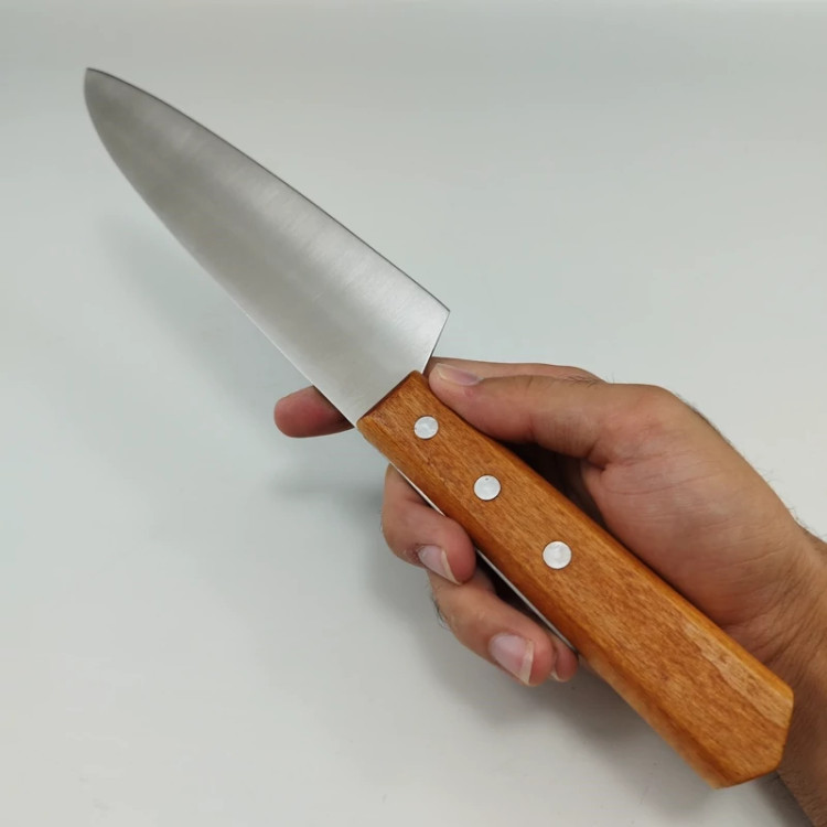 چاقو آشپزخانه اکبری دسته چوبی مدل WS28 بسته 1 عددی ارسال رایگان