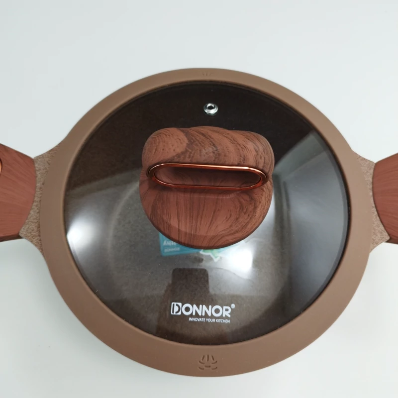 سرویس قابلمه گرانیتی 15 پارچه DONNOR قهوه ای با ارسال رایگان