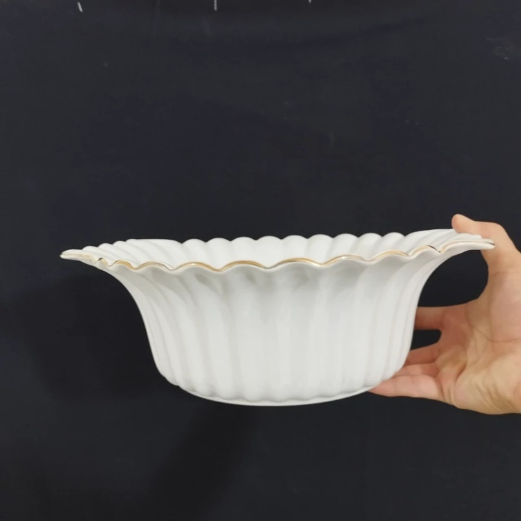 کاسه سرامیک آماتیس مدل انگشتی بزرگ لب طلا کد 750G با ارسال رایگان