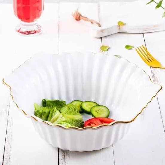 کاسه سرامیک آماتیس مدل انگشتی بزرگ لب طلا کد 750G با ارسال رایگان