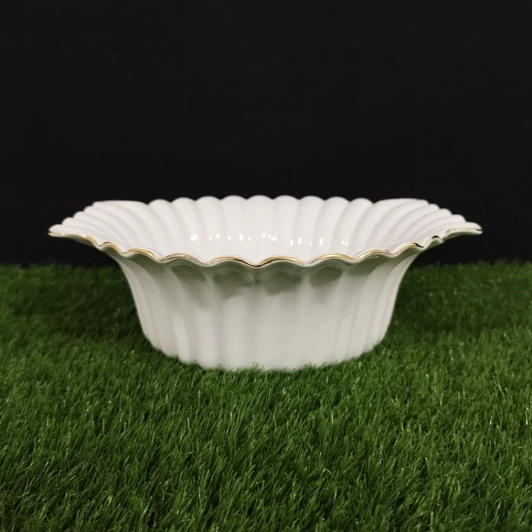 کاسه سرامیک آماتیس مدل انگشتی بزرگ لب طلا کد 750G با ارسال رایگان