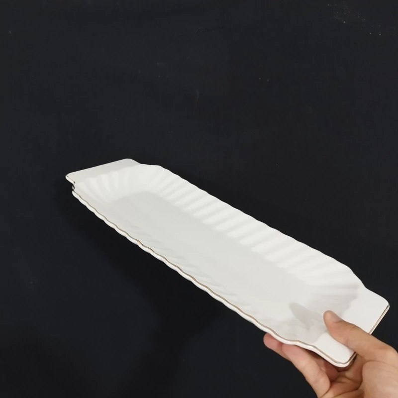 رولت خوری سرامیک آماتیس لب طلا مدل انگشتی کد 762G ارسال رایگان