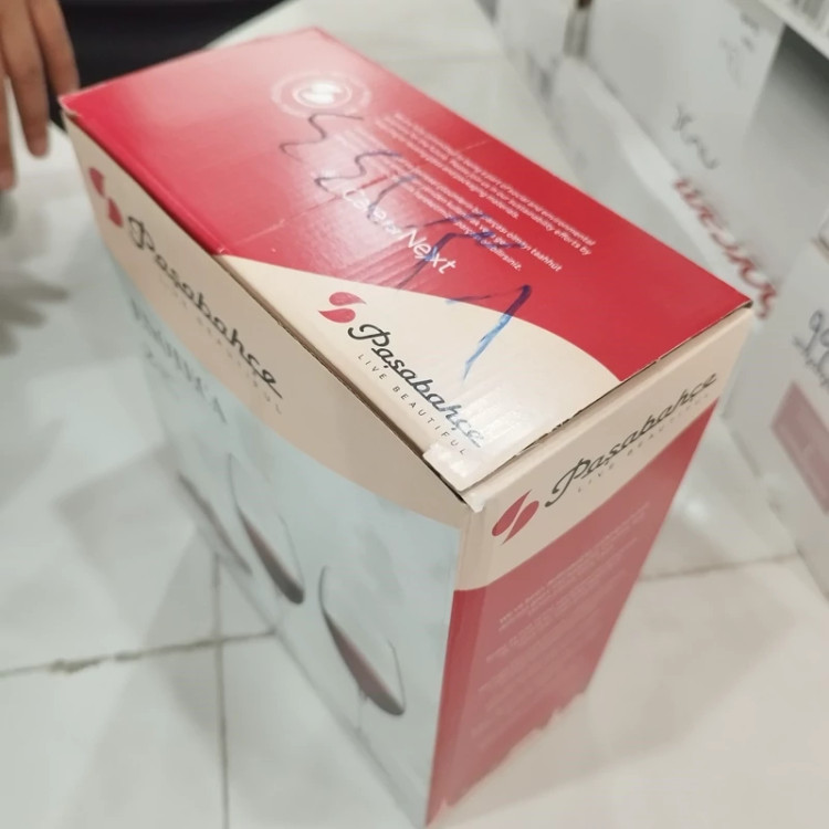 لیوان پایه دار جفتی پاشاباغچه مدل آنوتکا کد 44738 بسته 2 عددی با ارسال رایگان