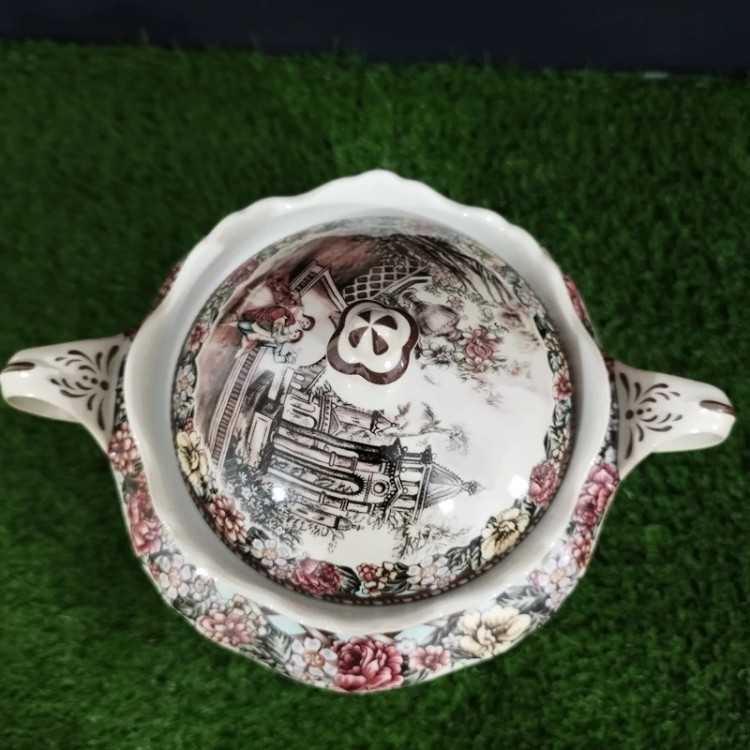 شکلات خوری پایه دار چینی BAVARIA مدل رزواتر گاردن دیت 326A با ارسال رایگان
