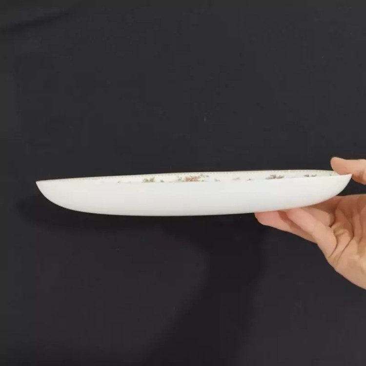 دیس بیضی گلدن اپال مدل گل رز بسته 1 عددی با ارسال رایگان