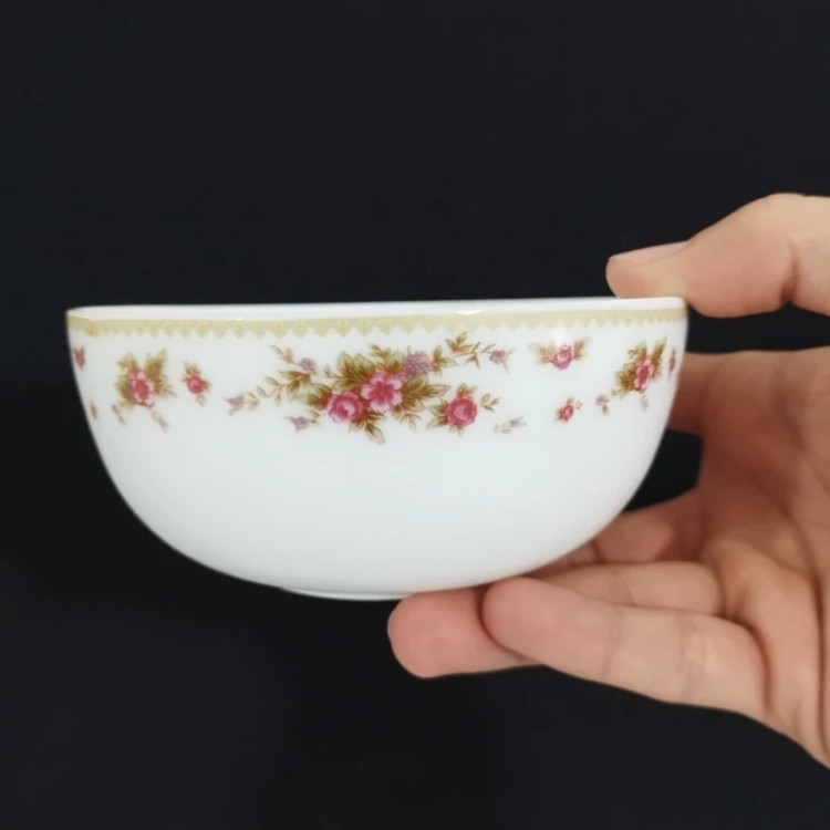 کاسه ماست گلدن اپال مدل گل رز بسته 6 عددی با ارسال رایگان