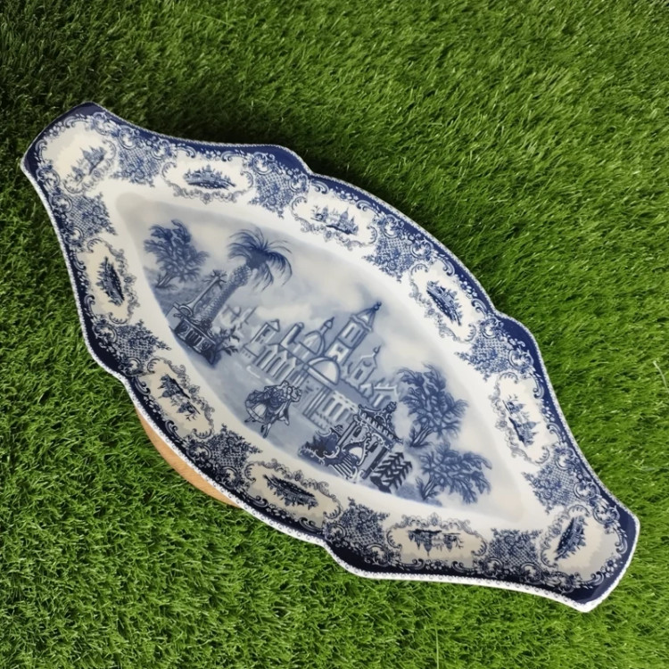 رولت خوری چینی باواریا مدل آرشه آکسفورد آبی کد 222 با ارسال رایگان