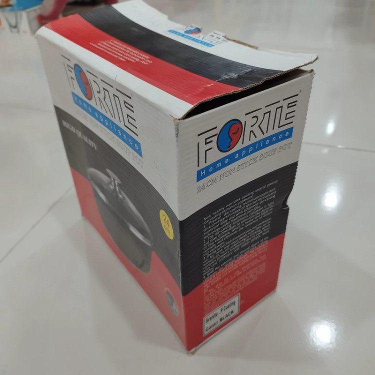 قابلمه گرانیتی سایز 14 برند فورته مشکی FORTE با ضمانت 12 ماهه ارسال رایگان