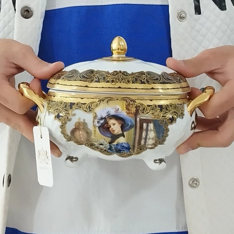 شکلات خوری بیضی چینی BAVARIA مدل پرنس 007p با ارسال رایگان
