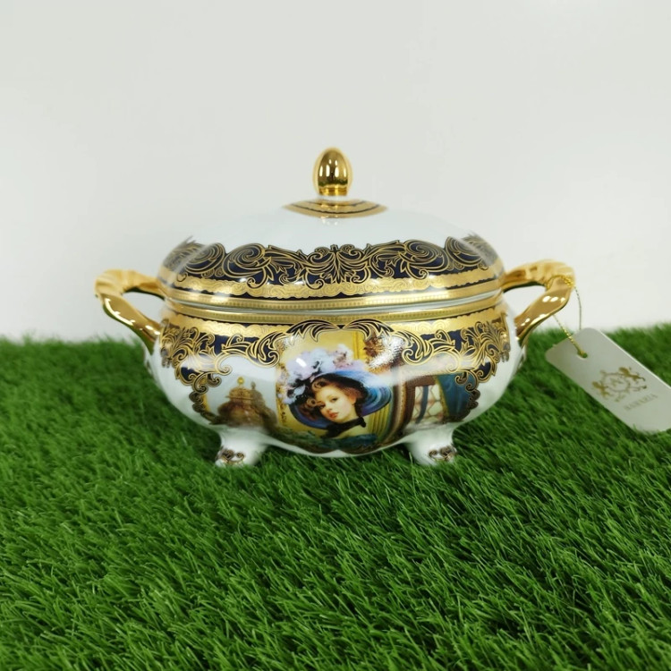 شکلات خوری بیضی چینی BAVARIA مدل پرنس 007p با ارسال رایگان