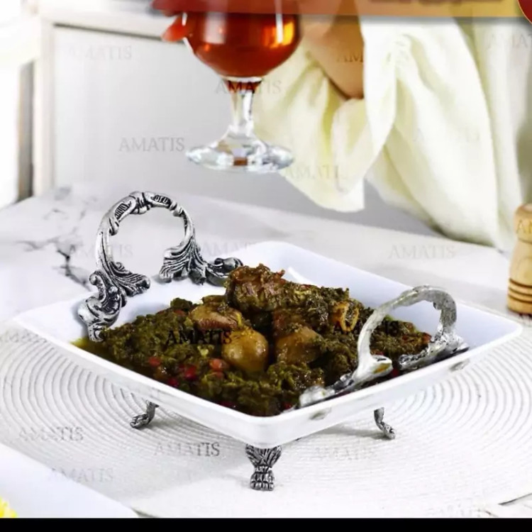 کاسه خورشت خوری سرامیک آماتیس فلت دسته پیوتر کد 1039 بسته 1 عددی ارسال رایگان