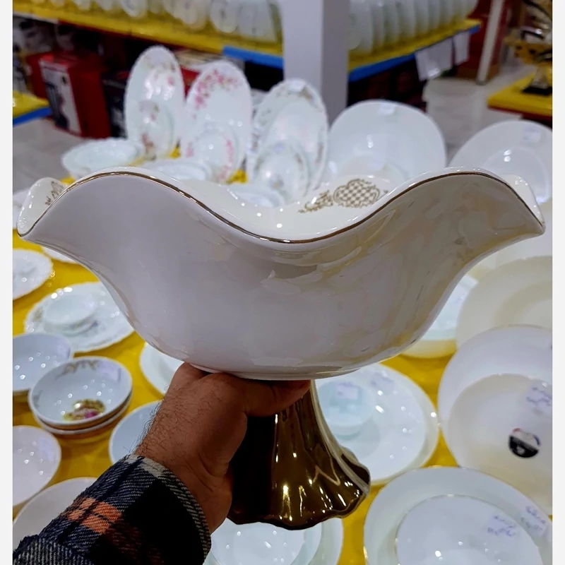 ظرف میوه خوری سرامیکی لب طلا آرتور کد 3131 با ارسال رایگان