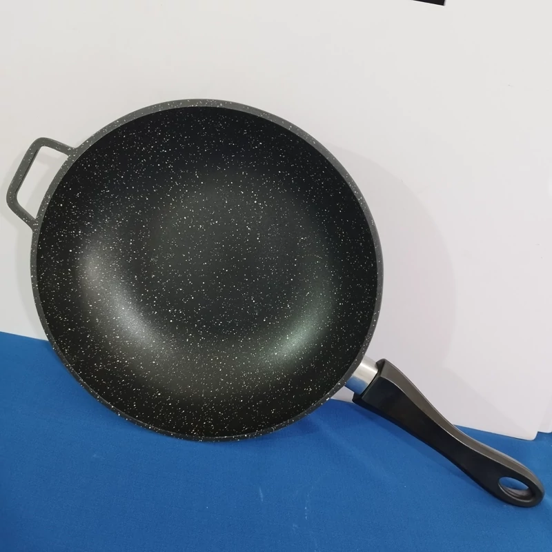 تابه گرانیتی وک سایز 28 برند فورته مشکی FORTE