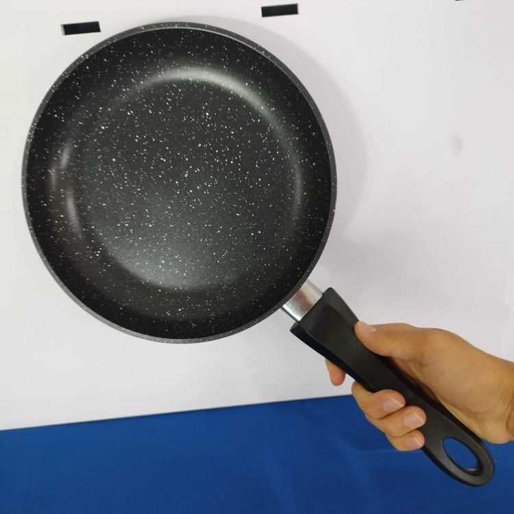تابه گرانیتی تک دسته سایز 24 برند فورته مشکی FORTE