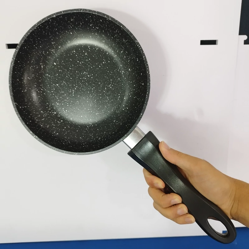 تابه گرانیتی تک دسته سایز 20 برند فورته مشکی FORTE