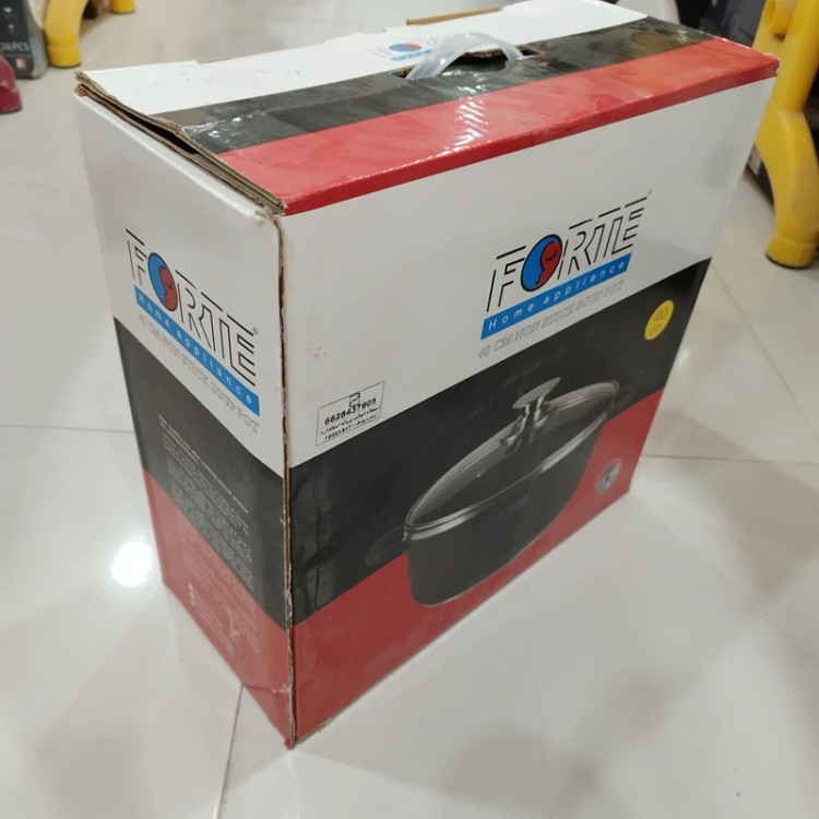 قابلمه گرانیتی سایز 40 برند فورته مشکی FORTE