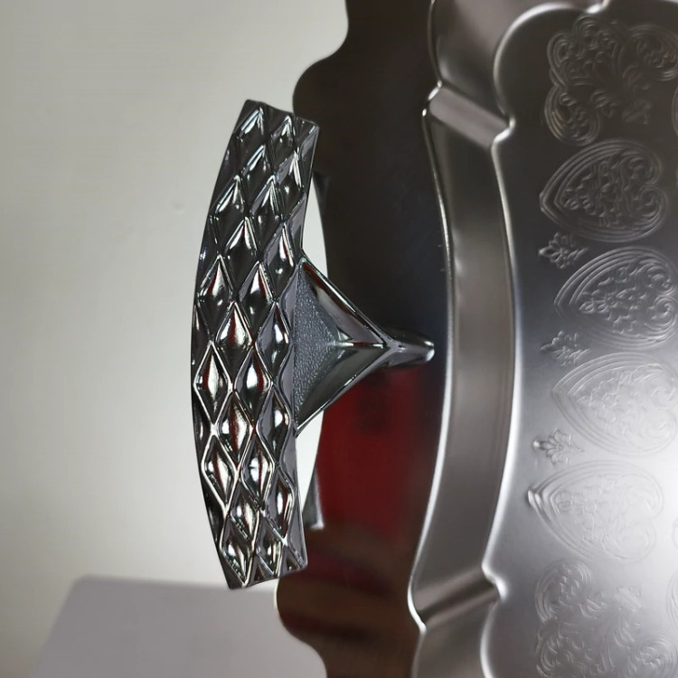 سینی استیل مستطیل متوسط پایه دار ریور کد 7216Bبسته 1 عددی با ارسال رایگان