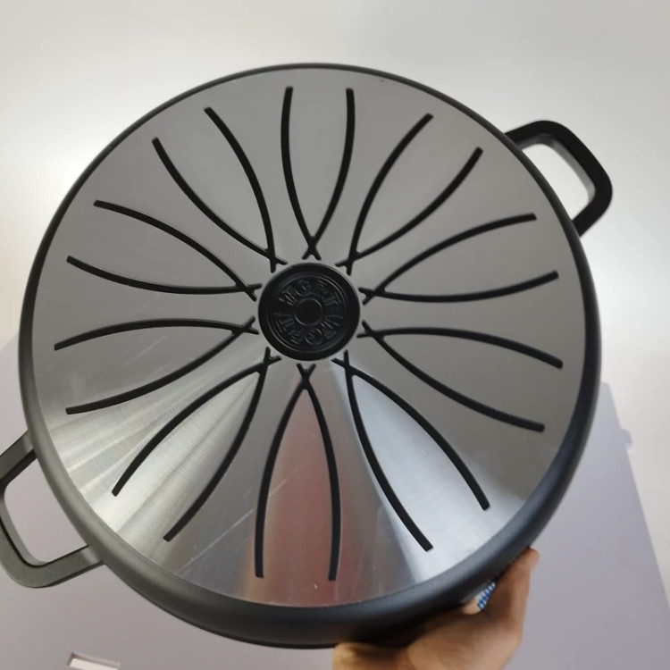 تابه گرانیتی دو دسته سایز 36 برند فورته مشکی FORTE