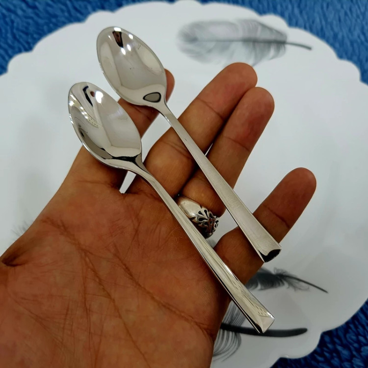 قاشق چای خوری استیل ضد زنگ رولنزا ROLENZA بسته 12 عددی کد 03