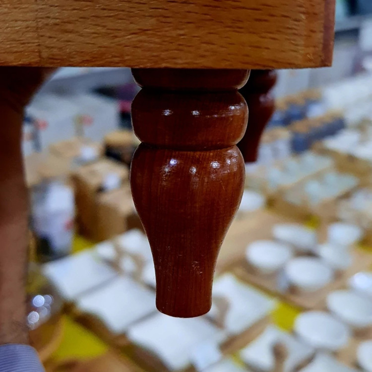 سینی چوبی پایه دار رایز با چوب راش گرجستانی کد 11064