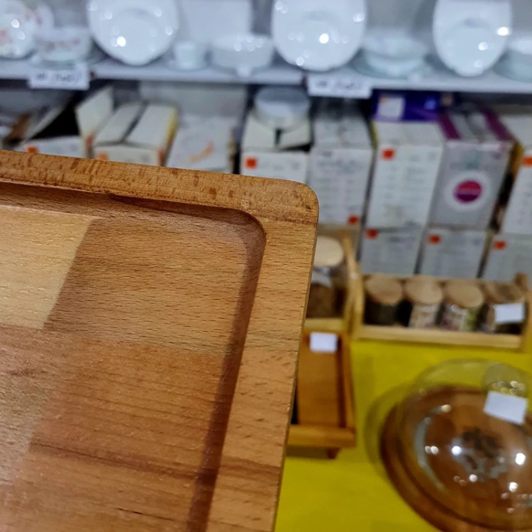 سینی چوبی پایه دار رایز با چوب راش گرجستانی کد 11064