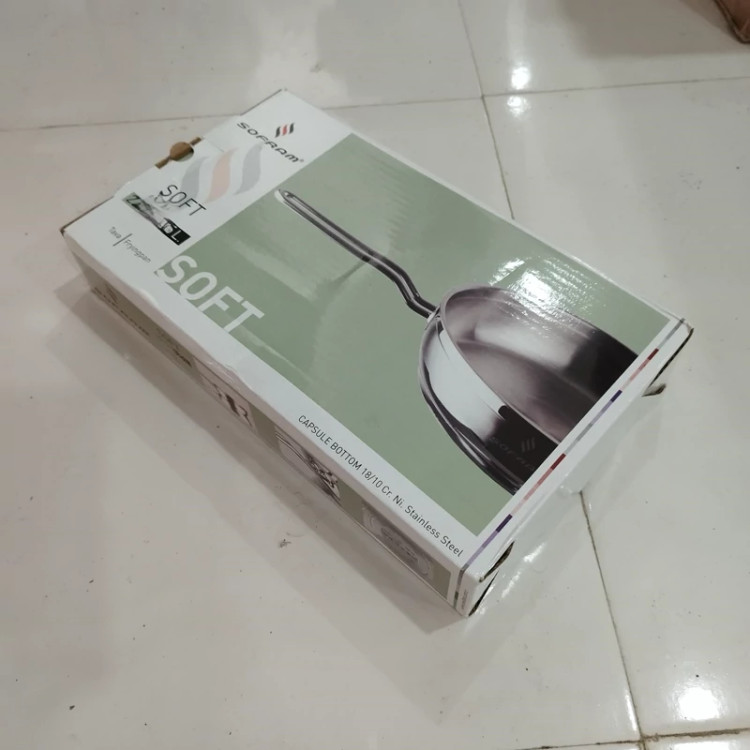 تابه استیل تکدسته درب دار سایز 24 سوفرام SOFRAM با ارسال رایگان