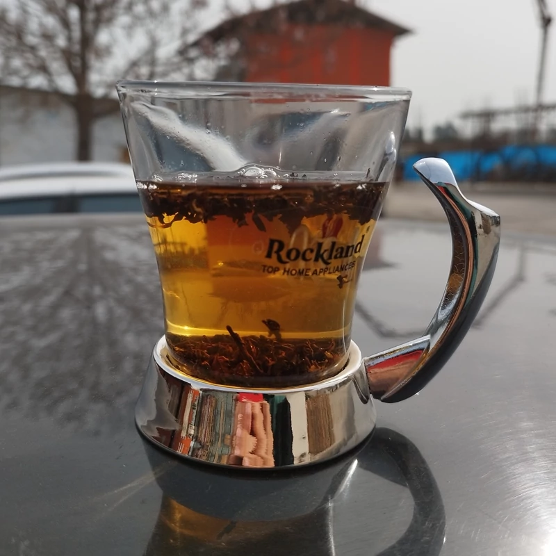 فنجان انگاره دسته استیل راکلند کد 100P بسته 6 عددی با ارسال رایگان
