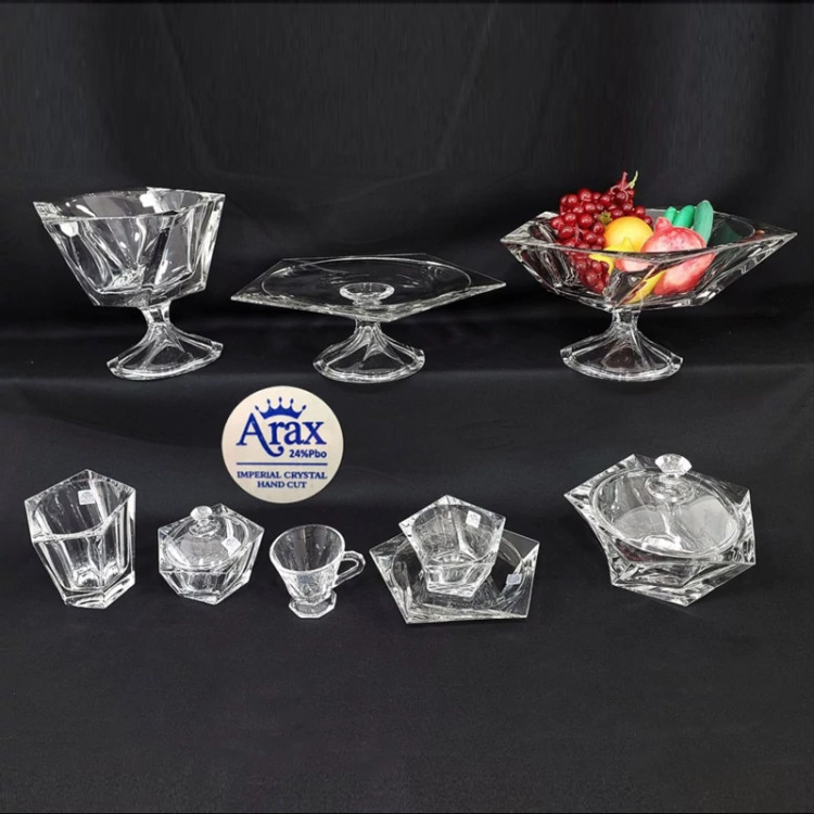 سرویس پذیرایی کریستال 45 پارچه ARAX مدل آتلانتا 12 نفره با ارسال رایگان