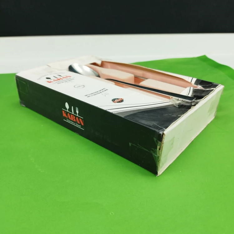 قاشق و چنگال استیل آهنربانگیر کابان کد084 بسته 12 عددی